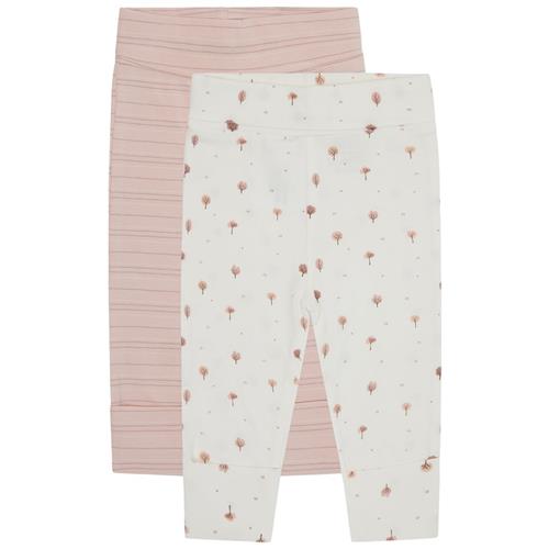 Hust&Claire Luca 2-pak Leggings Peach Dust 62 cm  Lyserød  62 cm  Piger