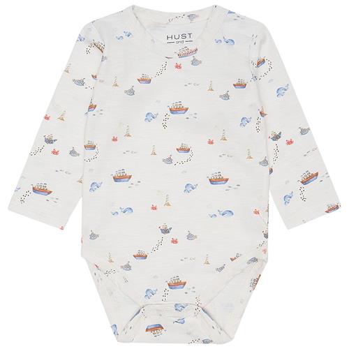 Hust&Claire Billy Baby Body Ivory 56 cm  Hvid  56 cm  Drenge