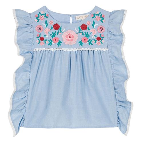 Louise Misha Mala Bluse Light Blue 24 months  Blå  24 måneder  Piger