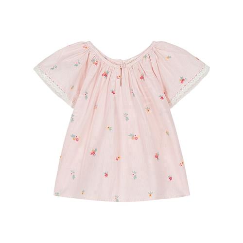 Louise Misha Antonia Bluse Pink Bouquet Stripes 24 months  Lyserød  24 måneder  Piger