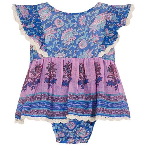 Louise Misha Lena Romper Blue Capri Cove 3 months  Blå  3 måneder  Piger