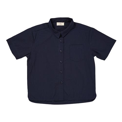 Copenhagen Colors Kortærmet Poplin-skjorte Navy 80 cm  Blå  80 cm  Drenge