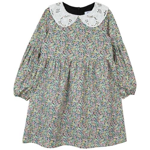Tartine et Chocolat Blomstret Kjole Multifarvet 6 Y  Sort  6 år  Piger