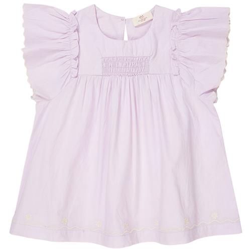 Copenhagen Colors Poplinbluse Med Flæseærmer Lavender 92 cm  Lilla  92 cm  Piger