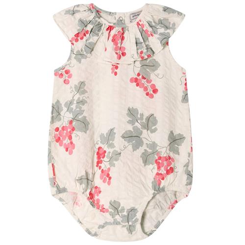 garbo&friends Seersucker Romper Grapes Pink 50/56 cm  Lyserød  50/56 cm  Drenge, Piger