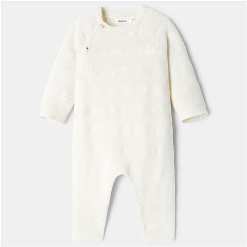 Absorba Strikket Jumpsuit Blanc Ivoire 5 Y  Hvid  5 år  Drenge, Piger