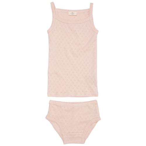 Copenhagen Colors Undertøjssæt I Pointelle Dusty Rose 110 cm  Lyserød  110 cm  Piger