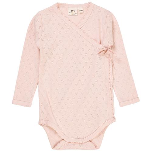 Copenhagen Colors Babybody I Pointelle Dusty Rose 74 cm  Lyserød  74 cm  Piger