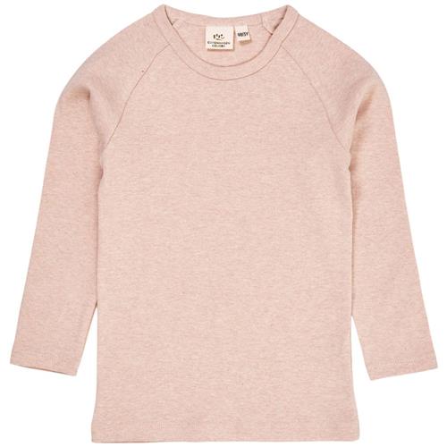 Copenhagen Colors Langærmet T-shirt Old Rose Melange 68 cm  Lyserød  68 cm  Piger