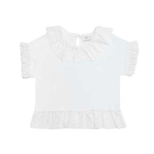 Hust&Claire Alma T-shirt White 104cm  Hvid  104 cm  Piger