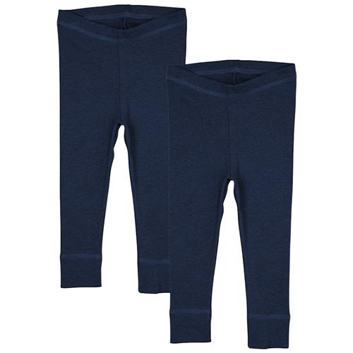 Copenhagen Colors 2-pak Leggings Marineblå Melange 62 cm  Marineblå  62 cm  Drenge, Piger