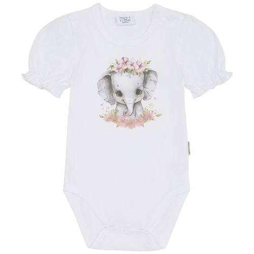 Hust&Claire Britt Baby Body White 74 cm  Hvid  74 cm  Piger