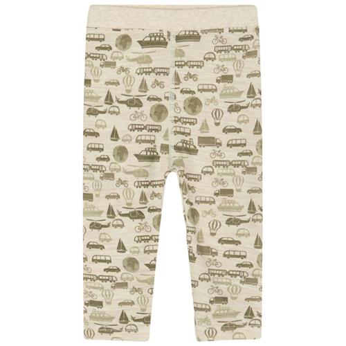 Hust&Claire Laki Leggings Wheat Melange 62 cm  Beige  62 cm  Drenge