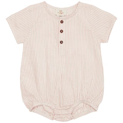 Copenhagen Colors Stribet Romper Dusty Rose 62 cm  Lyserød  62 cm  Piger
