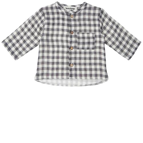 Tocoto Vintage Checked Maho Baby Skjorte Off White 12 Months  Creme  12 måneder  Drenge