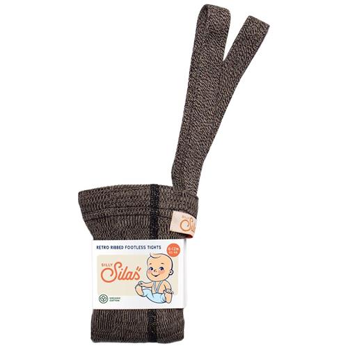 Silly Silas GOTS Fodløse Strømpebukser Licorice Peanut  3-4 Y  Grå  3-4 år  Drenge, Piger