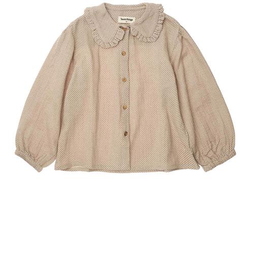 Tocoto Vintage Polka Dot Blouse Beige Bluse Brown 6 Y  Beige  6 år  Piger