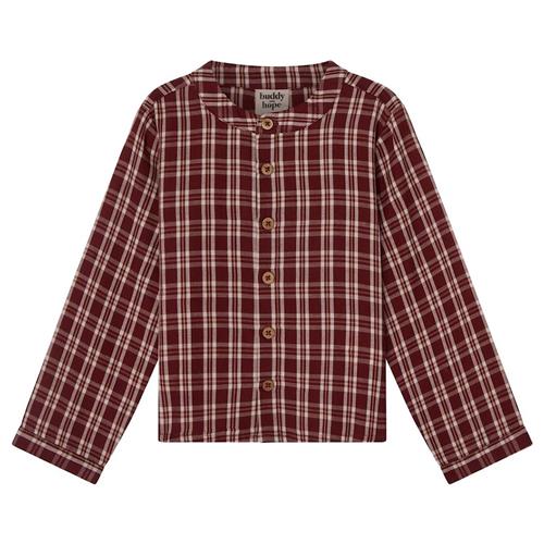 Buddy & Hope August Checkered Shirt i Christmas Red 62/68 cm  Rød Tern 62/68 cm  Drenge, Piger