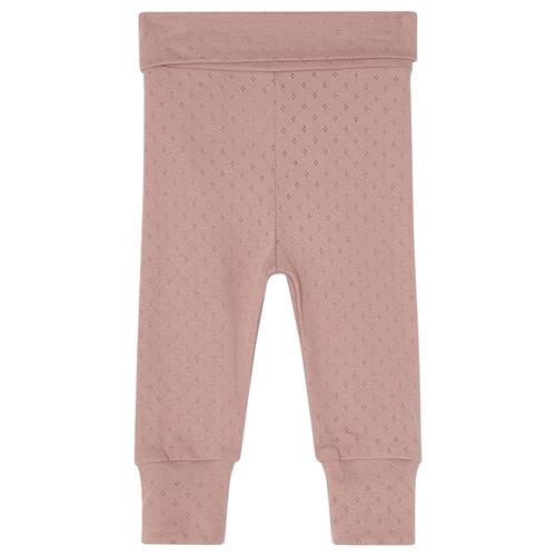 Buddy & Hope GOTS Elsy Pointelle Babybukser Pink Mauve 74/80 cm  Lyserød  74/80 cm  Piger