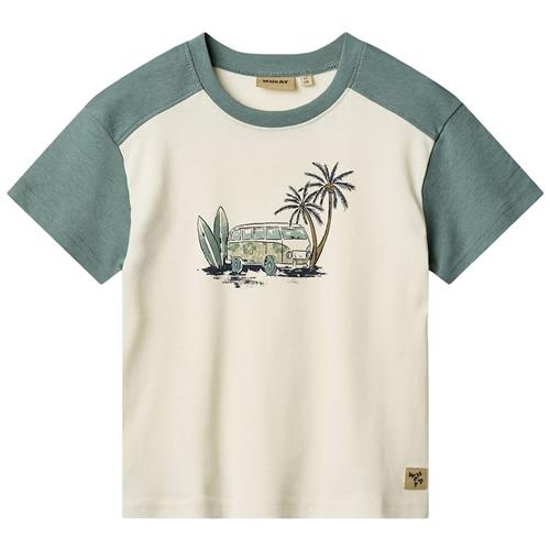 Wheat GOTS Hector T-shirt Ivory 98 cm  Creme  98 cm  Drenge