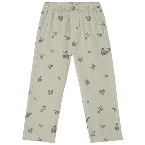 garbo&friends Mønstrete Bukser Prune Green 86/92 cm  Grøn  86/92 cm  Drenge, Piger