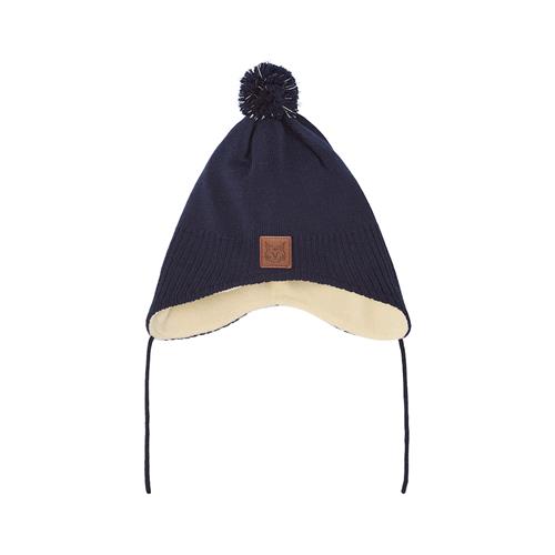 Kuling Narvik Hue I Uld Navy  44/46 cm Uld Marineblå  44/46 cm  Drenge, Piger