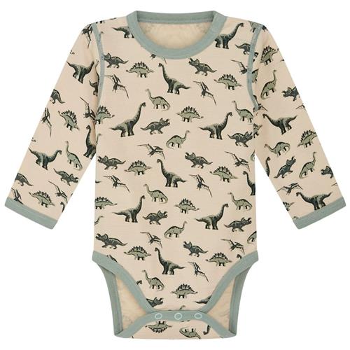 Hust&Claire Baloo Babybody Jade Green 68 cm  Creme  68 cm  Drenge