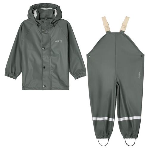 Kuling San Marino Uforet Regnsæt Light Green  110/116 cm  Grøn  110/116 cm  Drenge, Piger