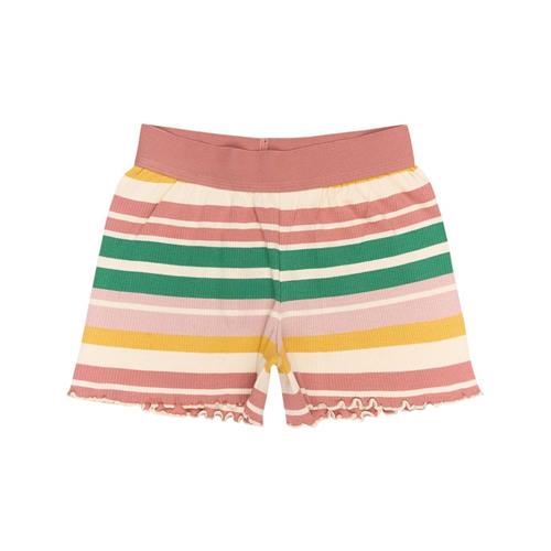 The New GOTS Ohara Ribbede Shorts Multi Striped Multi Striped 11-12 Y  Grøn  11-12 år  Piger