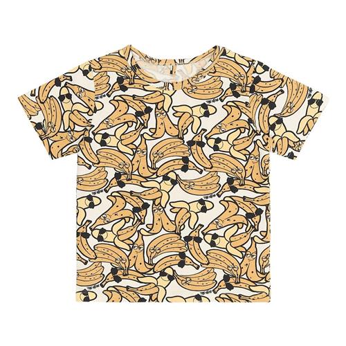The New Siblings GOTS Oscar Tee White Swan Aop White Swan  92 cm  Hvid  92 cm  Drenge