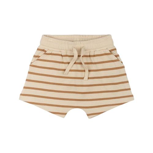 The New Siblings GOTS Nat Uni Shorts Indian Tan Striped Indian Tan Striped 110 cm  Brun  110 cm  Drenge, Piger