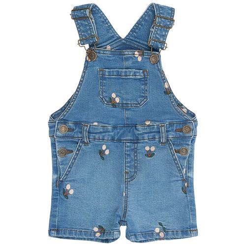 The New Siblings Ovia Overalls Light Blue Denim Emb Light Blue Denim EMB 80 cm  Blå  80 cm  Piger