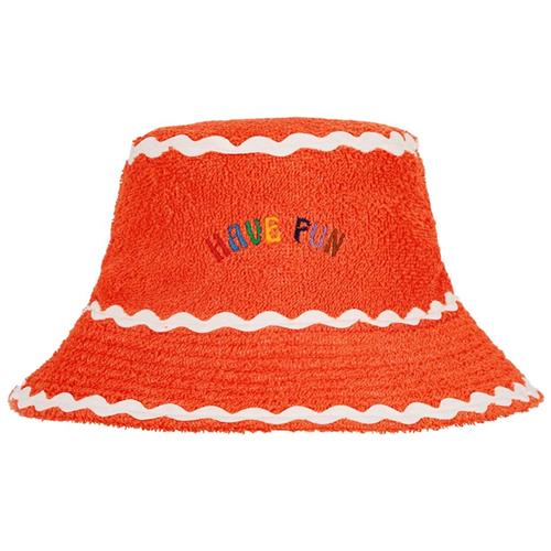 Bobo Choses Have Fun Terry Bucket Hat Red 52 cm  Rød  52 cm  Drenge, Piger