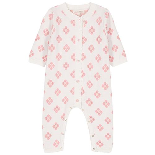 Louise Misha Helene Strikket Body Floral Jaqcuard 3 months  Lyserød  3 måneder  Piger