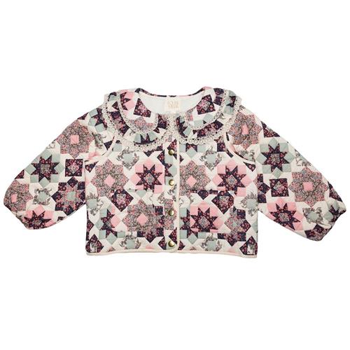 Louise Misha Joulia Jakke Small Star Patchwork 5 Y  Creme  5 år  Piger