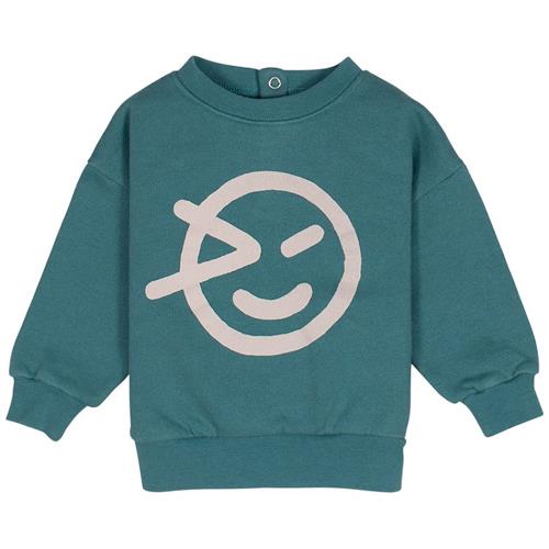 Wynken Mini Logo Sweatshirt Grøn 9 months  Grøn  9 måneder  Drenge, Piger