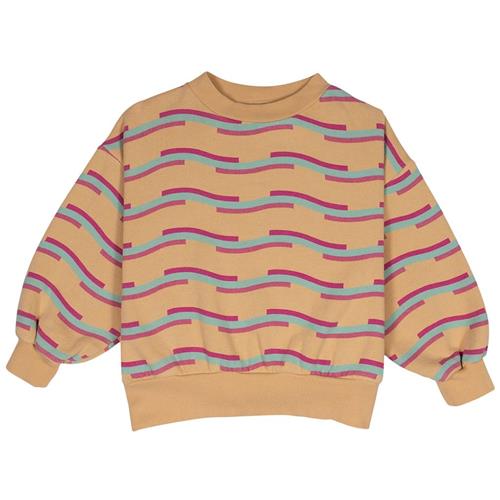 Wynken Wave Logo Sweatshirt Sand 4 Y  Brun  4 år  Drenge, Piger