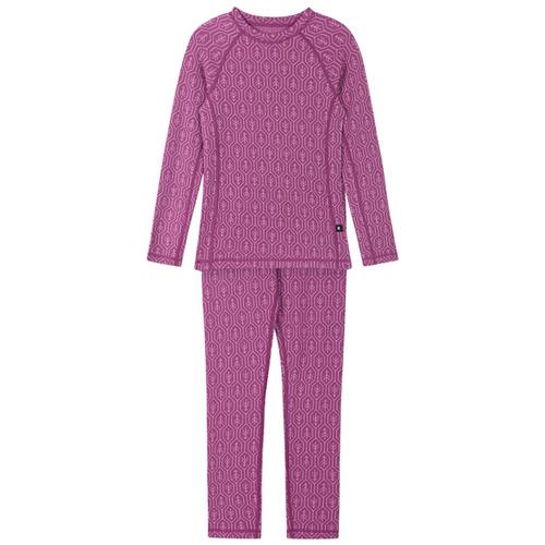 Reima Taival Base Layer-sæt I Uld Red Violet  Red Violet 110 cm Uld Lilla  110 cm  Drenge, Piger