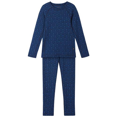 Reima Taival Base Layer-sæt I Uld Navy  Navy-100 cm Uld Marineblå  100 cm  Drenge, Piger