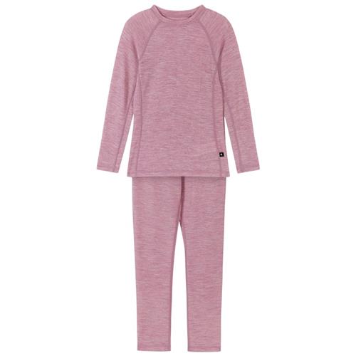 Reima Grå Pink Wool Baselayer Sæt 100 cm Uld Lyserød  100 cm  Drenge, Piger
