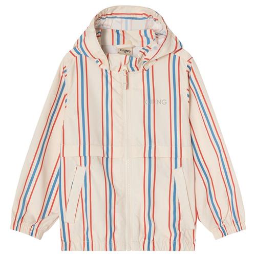 Kuling Simrishamn Vindjakke Blue/red Stripe 98 cm  Hvid  98 cm  Drenge, Piger