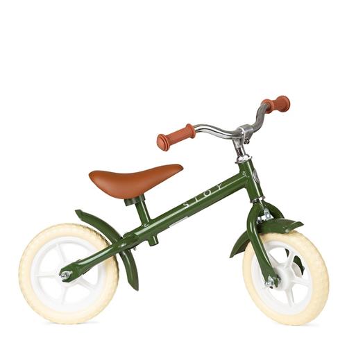 Stoy 10" Vintage Balancecykel Armygrøn 2-4 Y      Drenge, Piger