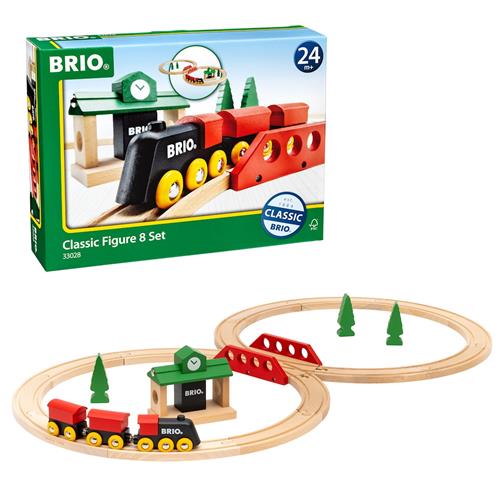 BRIO BRIO® Classic 33028 - Classic Figure 8 Togsæt One Size  Hvid  One Size  Drenge, Piger