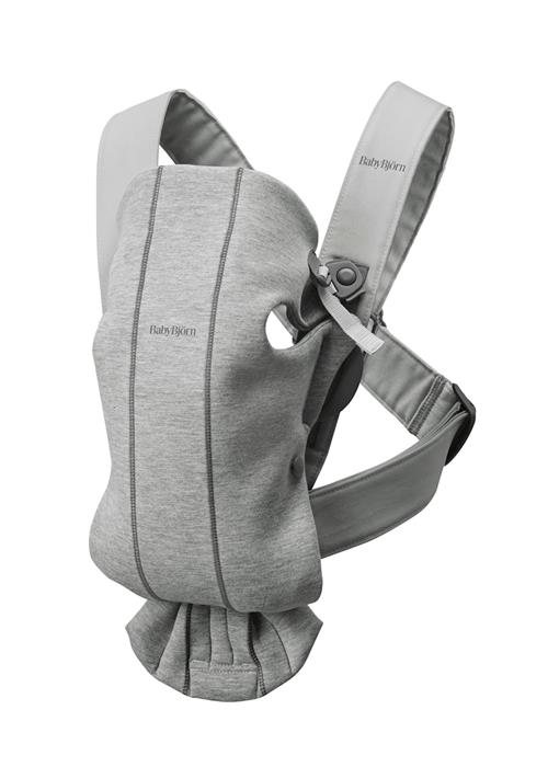 BabyBjörn Mini 3D Jersey Bæresele Light Gray  One Size  Grå  One Size 0-12 Months Drenge, Piger