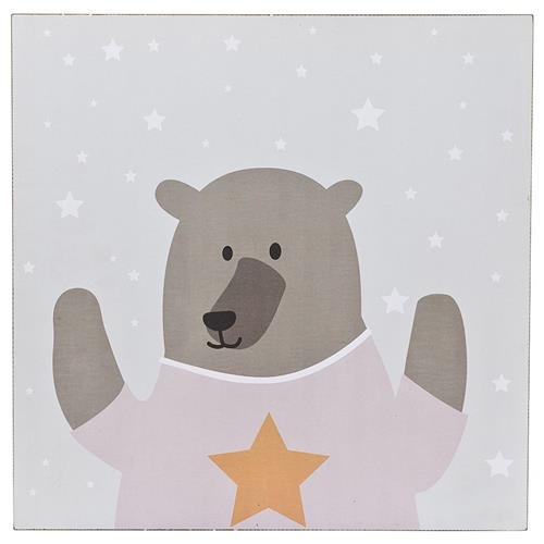 FORM Living Bear Print Plakat Lyserød One Size      Drenge, Piger