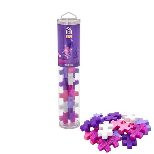 Plus-Plus BIG Glitter Mix  One Size  Lyserød  One Size 1+ Years Drenge, Piger