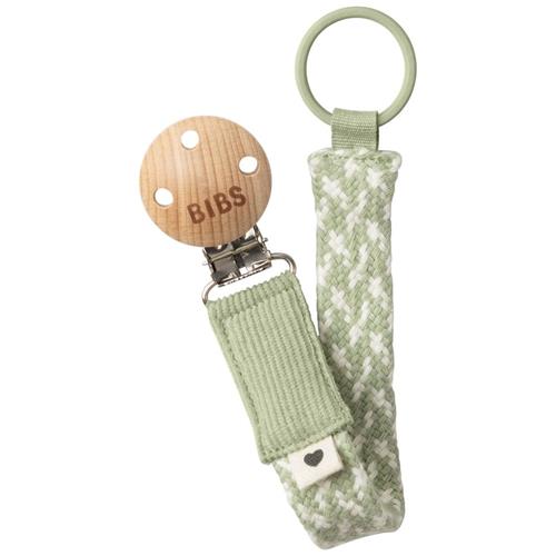 BIBS Flettet Sutteklips Sage Ivory  Sage Ivory One Size  Grøn  One Size  Drenge, Piger