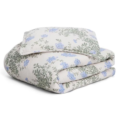 garbo&friends 100x130 / 35x55  cm Muslin Blomstret Junior Sengetøj Sæt Plumbago Plumbago One Size    One Size  Drenge, Piger