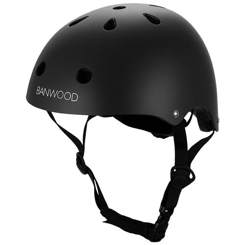 Banwood Classic Hjelm Matte Black  Black 50-54 cm  Sort  50/54 cm 3-7 Years