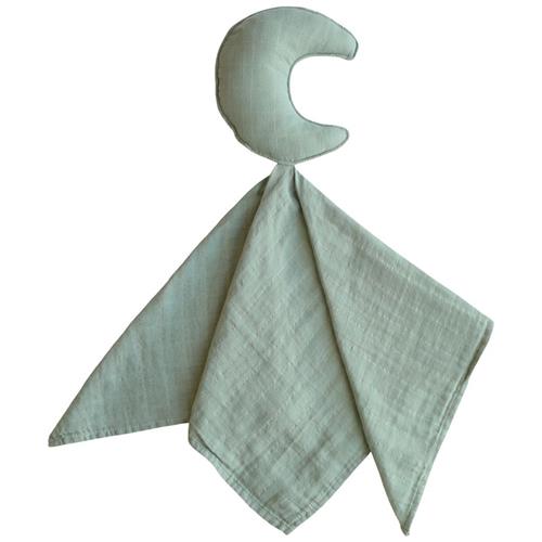 Mushie Lovely Kostæppe Med Måne Roman Green One Size      Drenge, Piger